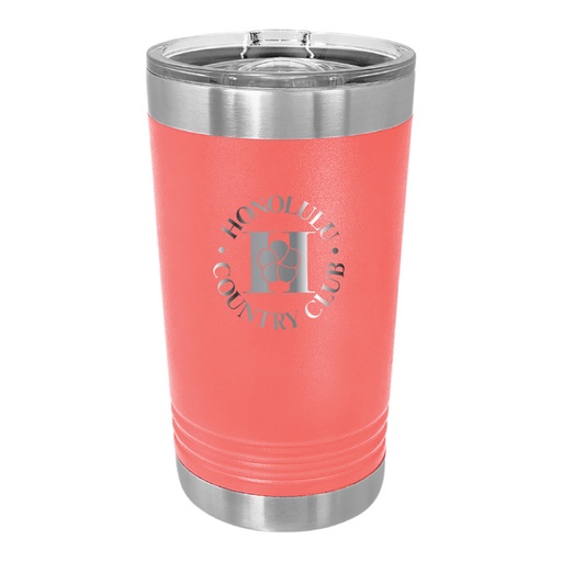16 OZ. CORAL POLAR CAMEL STAINLESS PINT WITH SLIDER LID